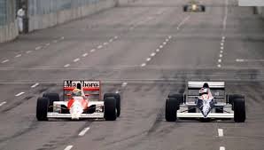 Ayrton Senna e Jean Alesi