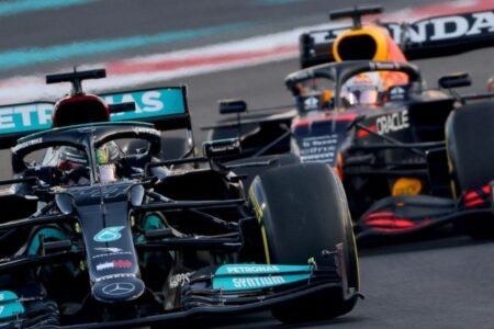 Hamilton e Verstappen em Abu Dhabi
