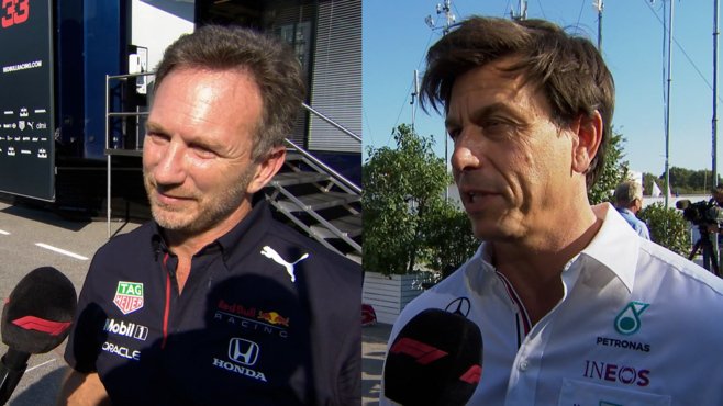 Toto Wolff e Christian Horner Bahrein F1 20221