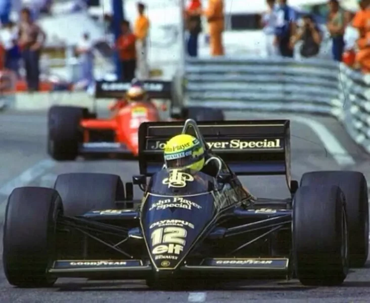 Ayrton Senna no GP de Mônaco 1985