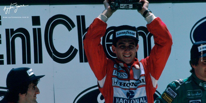 Ayrton Senna, vence o GP de Detroit 1988, de ponta a ponta