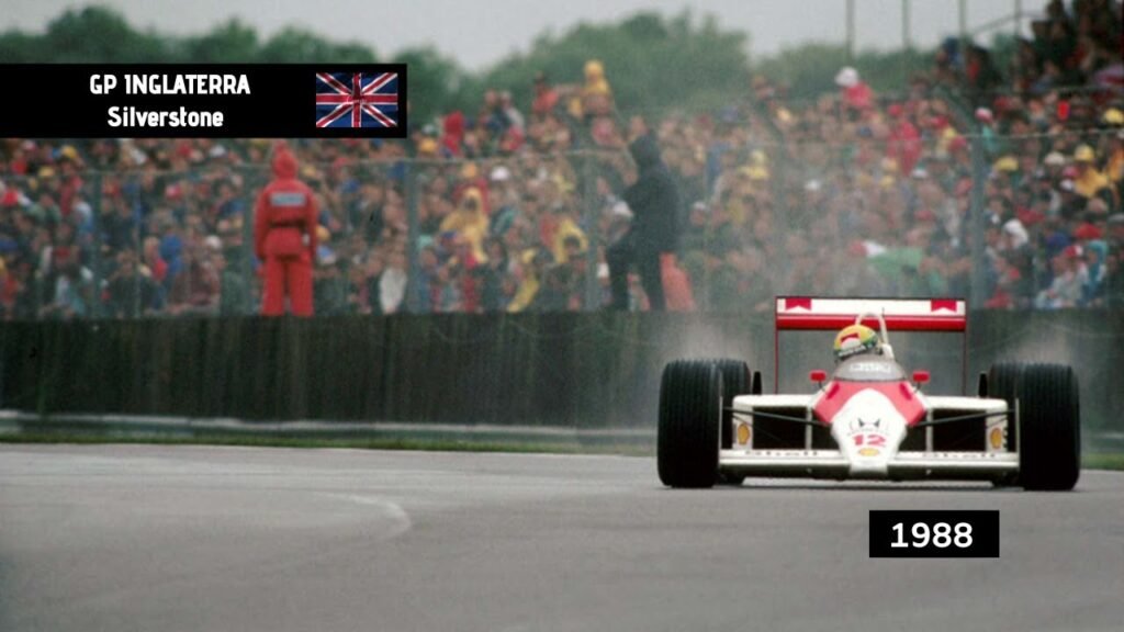 Ayrton Senna, GP da Inglaterra 1988; para espantar a zebra