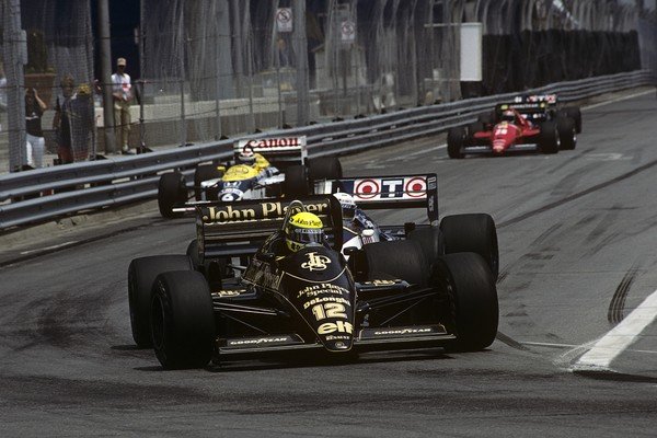 Ayrton Senna GP dos EUA 1986; Ayrton faz a América