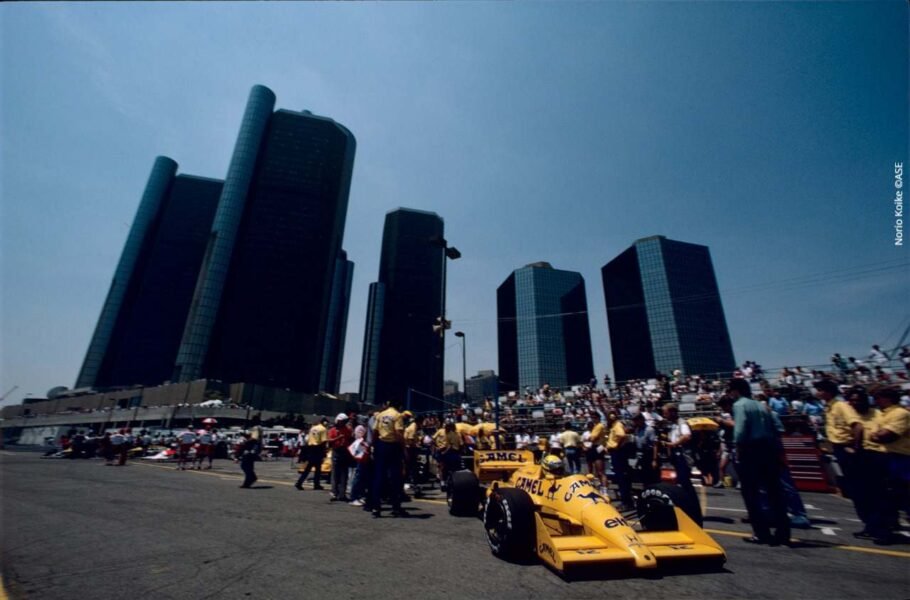 Ayrton Senna, vence o GP dos EUA 1987