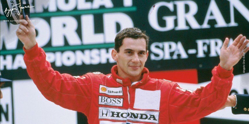 Ayrton Senna vence o GP da Bélgica 1988