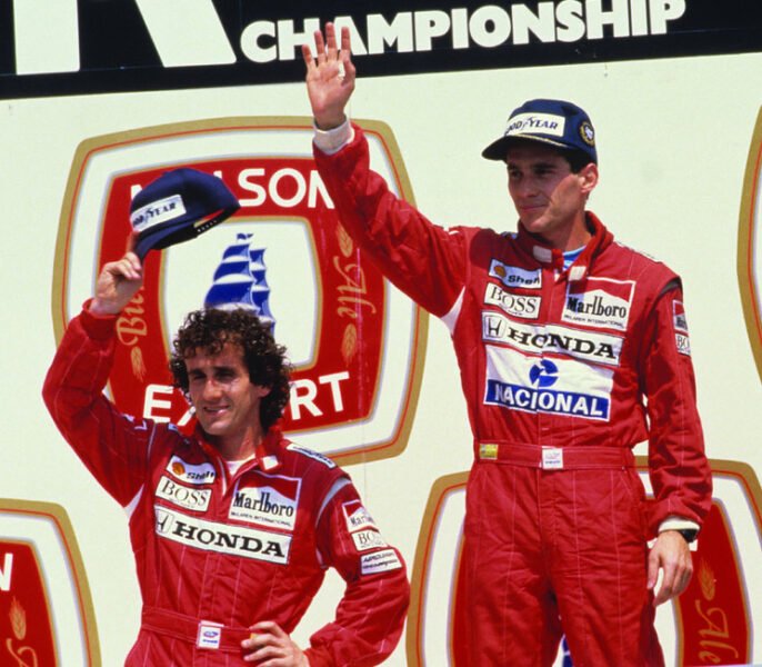 Alain Prost, o novo companheiro de Ayrton Senna
