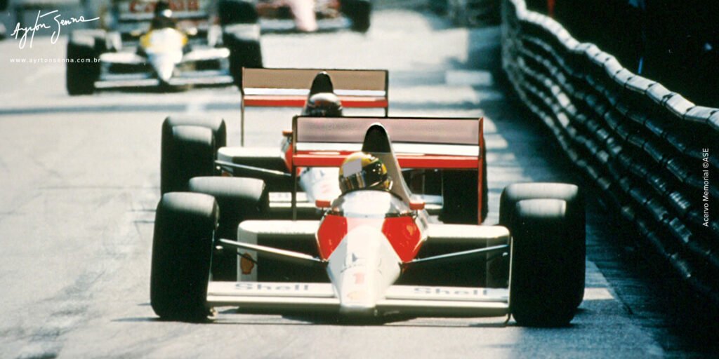 Ayrton Senna vence o GP de Mônaco 1989