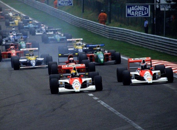 Ayrton Senna vence o GP da Bélgica 1990