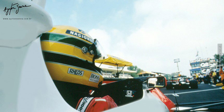 Ayrton Senna vence o GP da Itália 1990