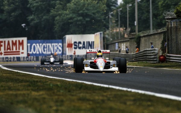 Ayrton Senna um final de prova que agradou a todos; GP de Monza 1991