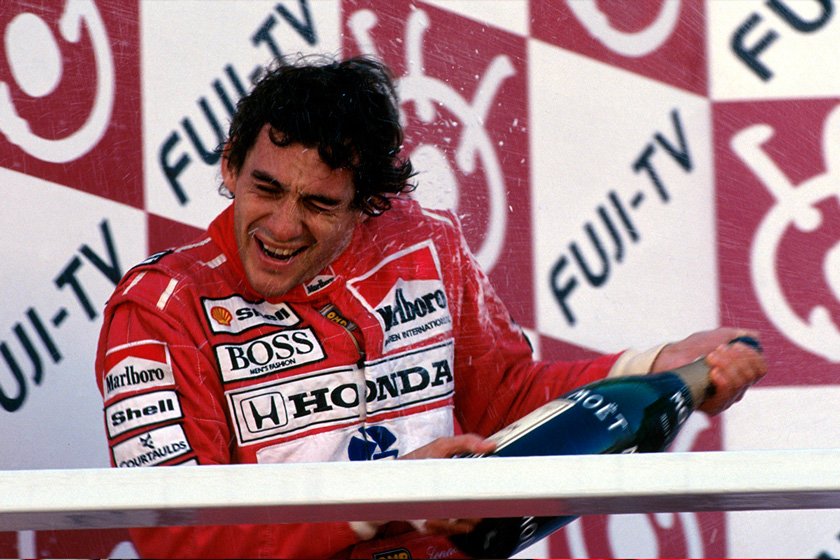 Ayrton Senna vence o GP do Japão 1991; Imperador Ayrton