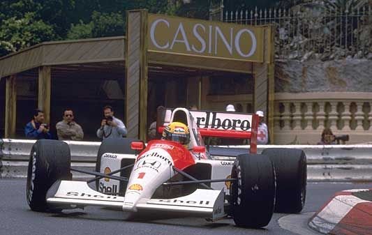 Ayrton Senna vence o GP de Mônaco 1991