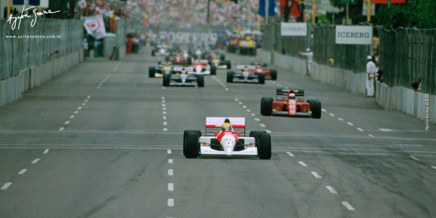 Ayrton Senna vence o tricampeonato Mundial 1991