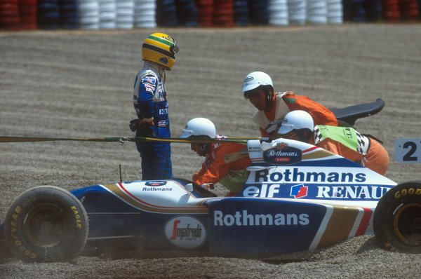 Ayrton Senna GP do Pacífico frustração na primeira curva