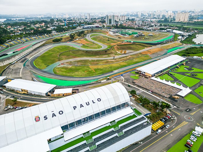 Autódromo de Interlagos a preparação para o GP de São Paulo de F1 2025